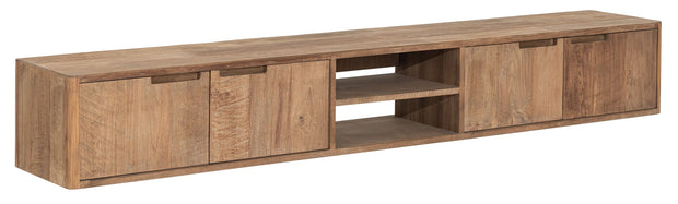 Hanging TV stand Bliss No.2 large, 4 doors, 2 open racks