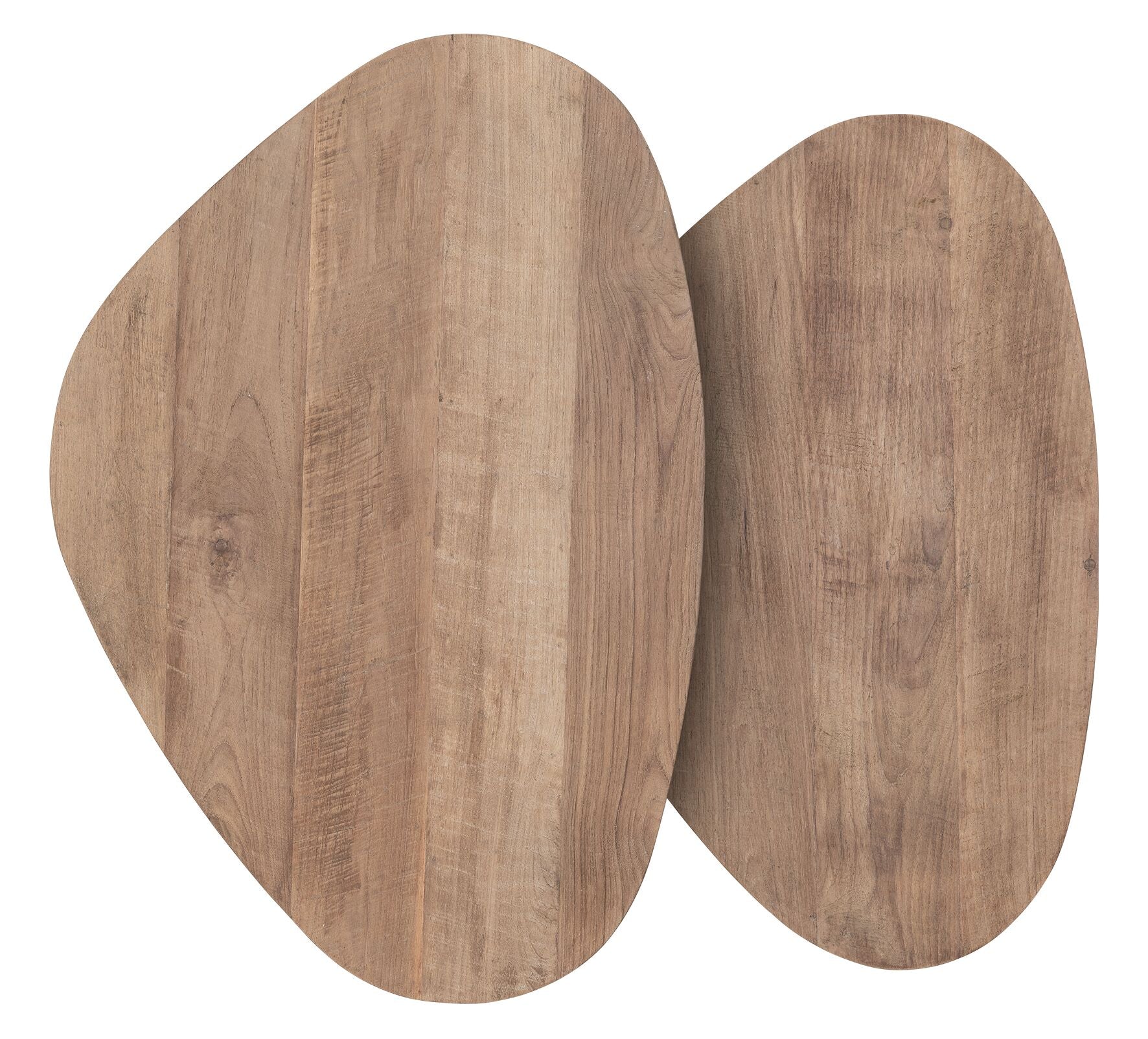 Coffee table Bliss pebble TEAK, set of 2
