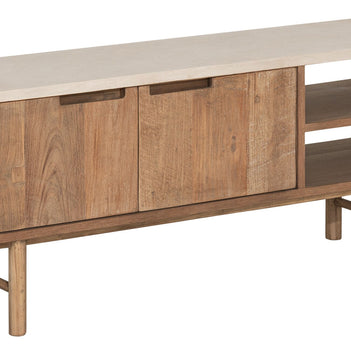 TV stand Bliss Mortex No.2 small, 2 doors, 2 open racks