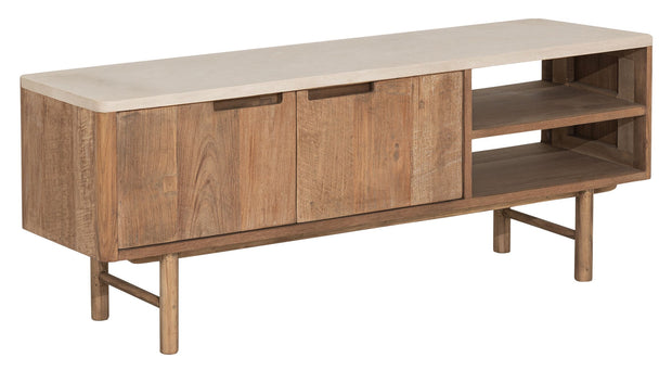 TV stand Bliss Mortex No.2 small, 2 doors, 2 open racks