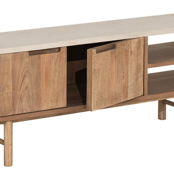 TV stand Bliss Mortex No.2 small, 2 doors, 2 open racks