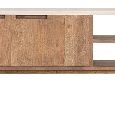 TV stand Bliss Mortex No.2 small, 2 doors, 2 open racks
