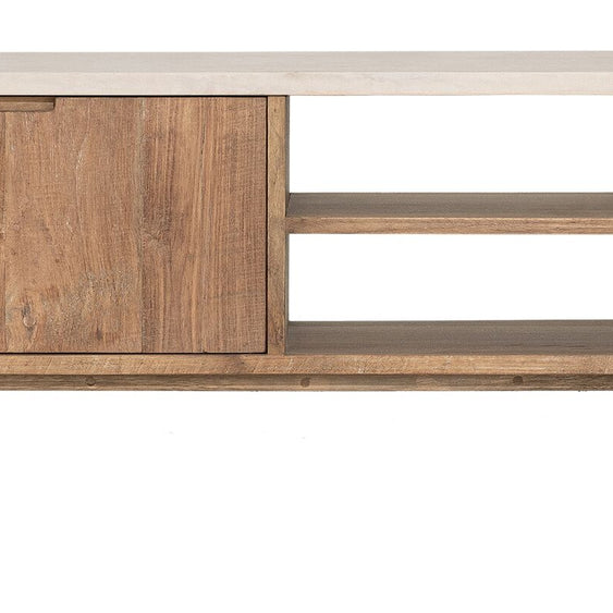 TV stand Bliss Mortex No.2 medium, 3 doors, 2 open racks