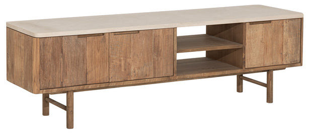 TV stand Bliss Mortex No.2 medium, 3 doors, 2 open racks