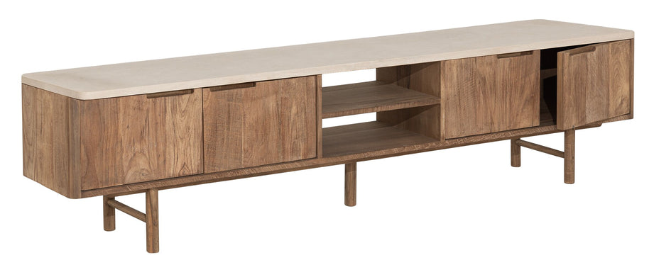 TV stand Bliss Mortex No.2 large, 4 doors, 2 open racks