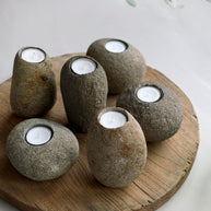 Candle holder Riverstone HIGH, set of 3