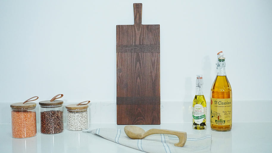 Classic Dark Rectangle Charcuterie Board