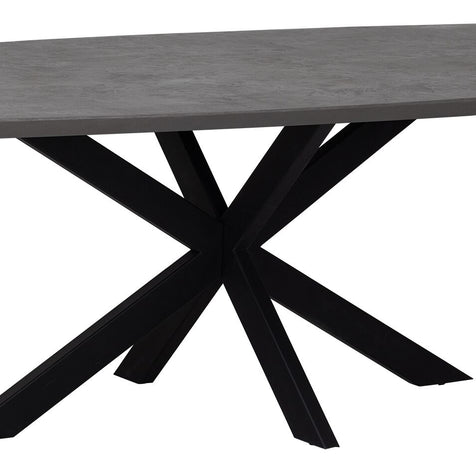 Dining table Vito Danish oval PEPPER