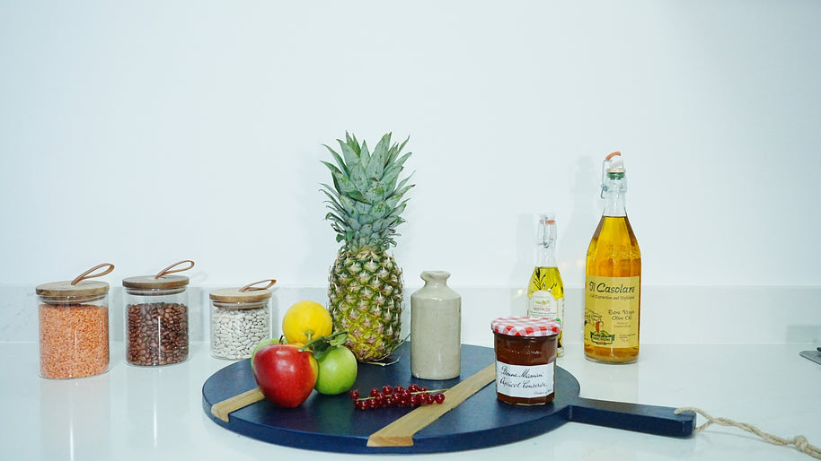 Deep Blue Round Charcuterie Board