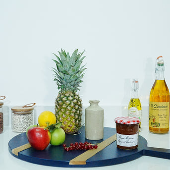 Deep Blue Round Charcuterie Board
