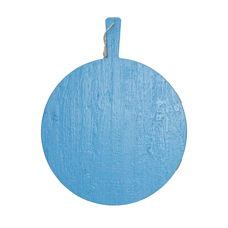 Blue Round Charcuterie Board | Natural
