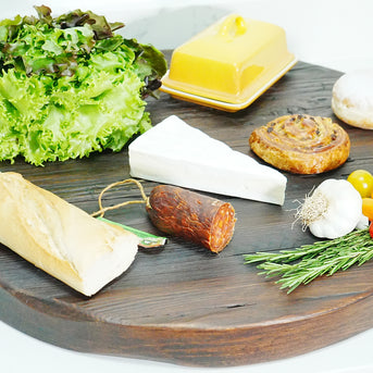 Black Round Serving Board