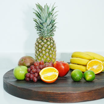 Black Round Serving Board
