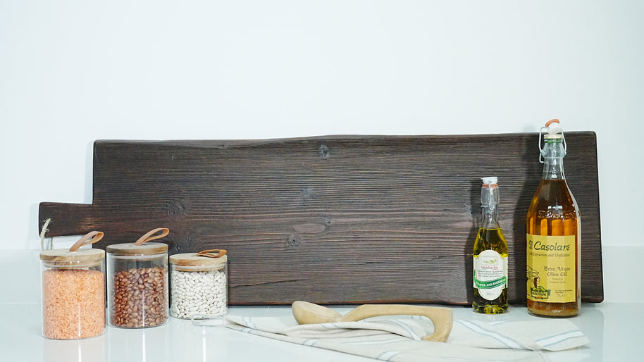Black Wooden Serving Plank