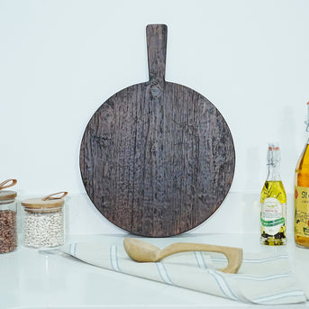 Classic Dark Round Charcuterie Board | Small