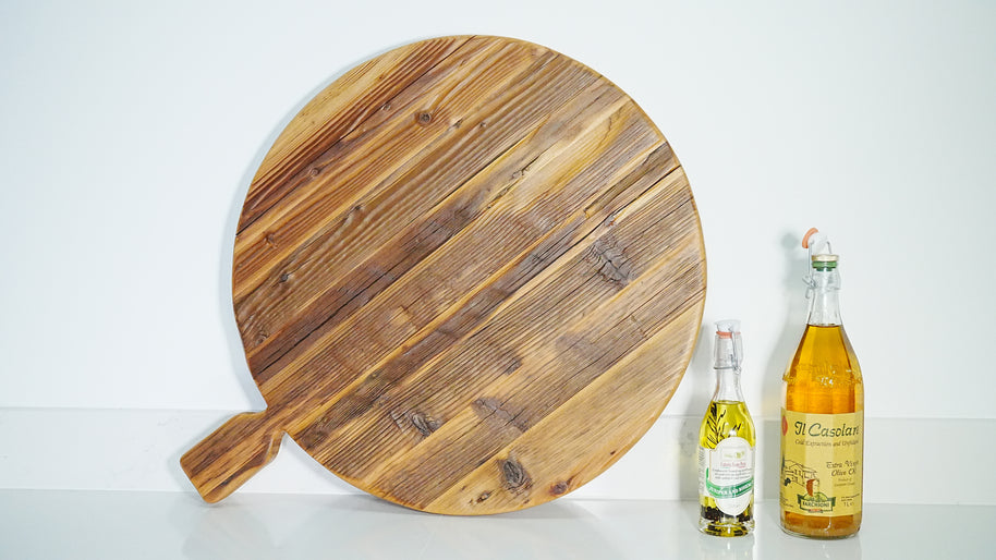 Classic Oversized Round Footed Serving Board