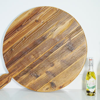 Classic Oversized Round Footed Serving Board