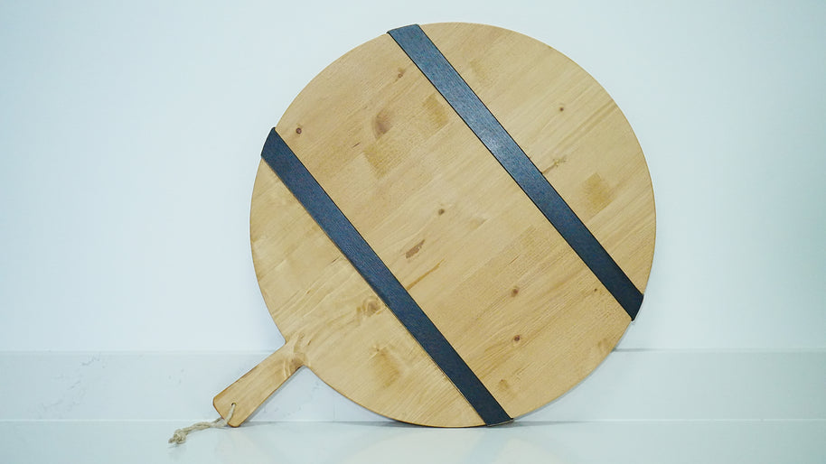 Classic Round Charcuterie Board | Black
