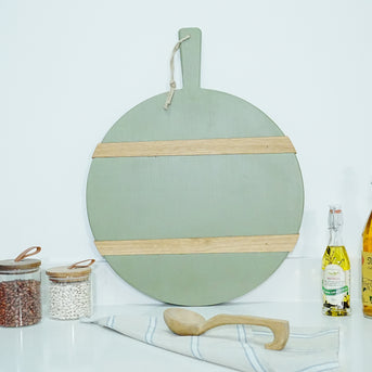 Green Round Charcuterie Board