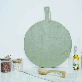 Green Round Charcuterie Board