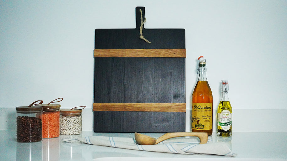 Black Rectangle Charcuterie Board