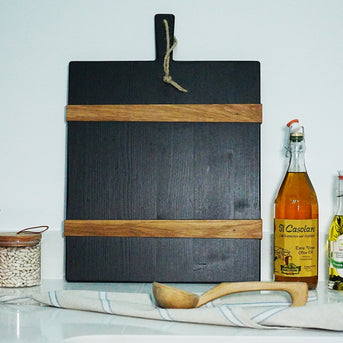 Black Rectangle Charcuterie Board