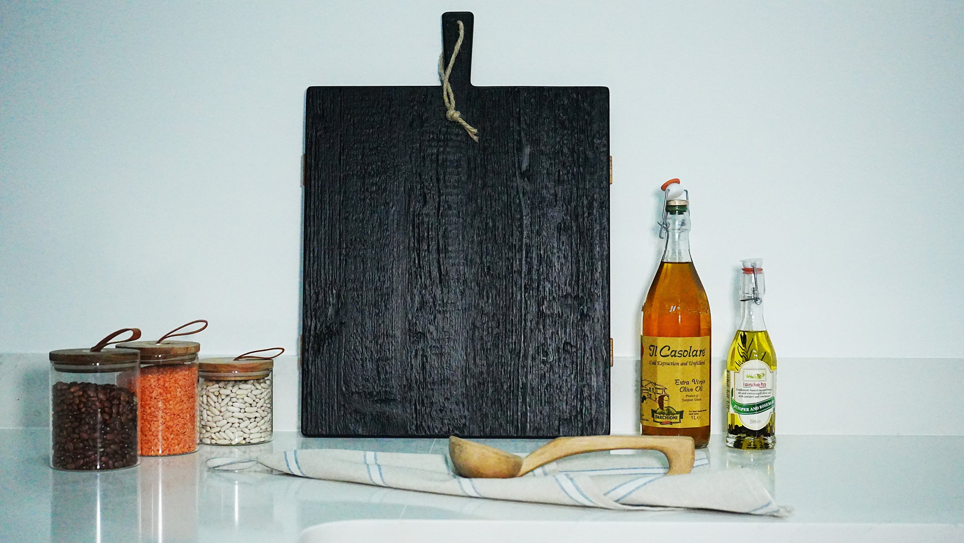 Black Rectangle Charcuterie Board