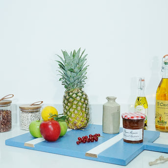 Blue Rectangle Charcuterie Board