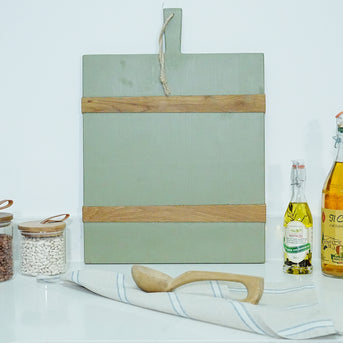Green Rectangle Charcuterie Board