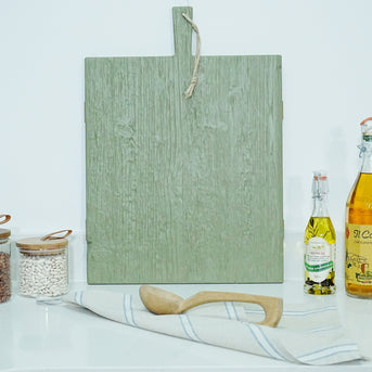 Green Rectangle Charcuterie Board