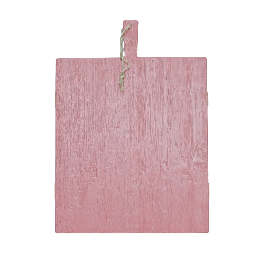 Pink Rectangle Charcuterie Board