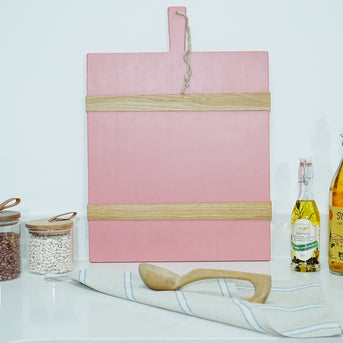 Pink Rectangle Charcuterie Board