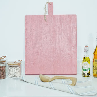 Pink Rectangle Charcuterie Board