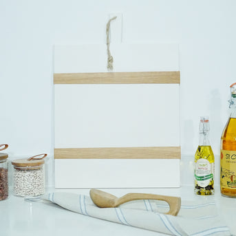 White Rectangle Charcuterie Board