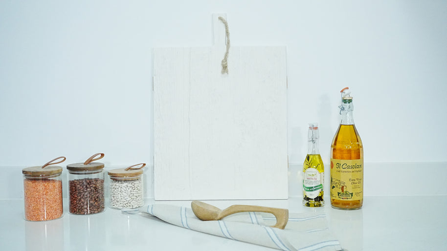 White Rectangle Charcuterie Board