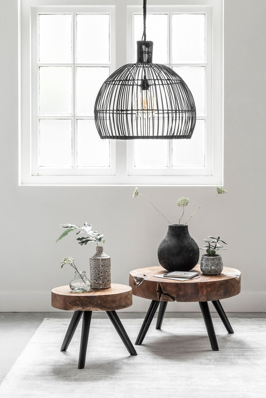 Hanging lamp Las Salinas BLACK