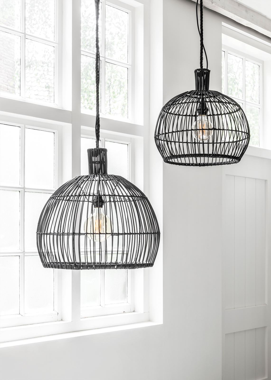 Hanging lamp Las Salinas BLACK