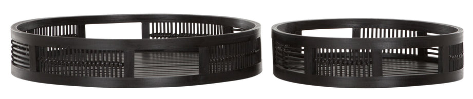 Large ML 445204 Algarve tray round set of 2 Black 1 8776262563954