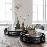 Large ML 445204 Algarve tray round set of 2 Black sf1 DTP 13170012584841