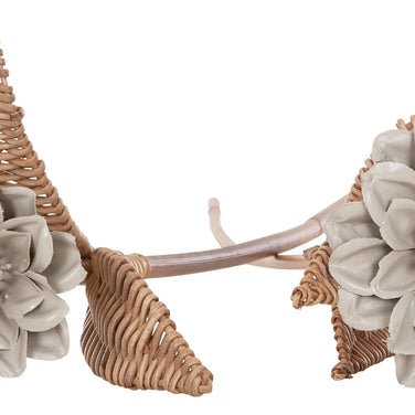 Large ML 524317 Rattan flower Light Grey 4 11288762553699