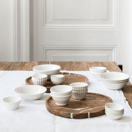 Trays Cream, set of 2  - ORDER by 2 pcs