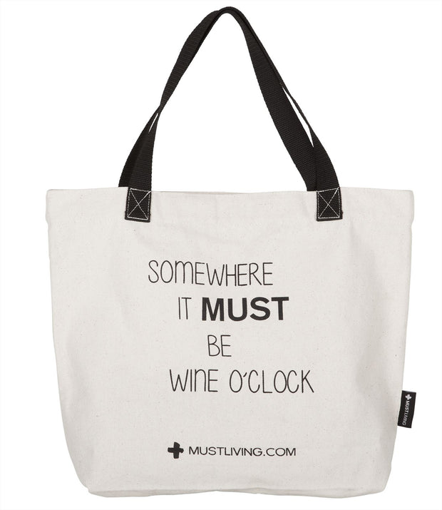 Shopper Wine O'Clock - ORDER by 2 pcs"