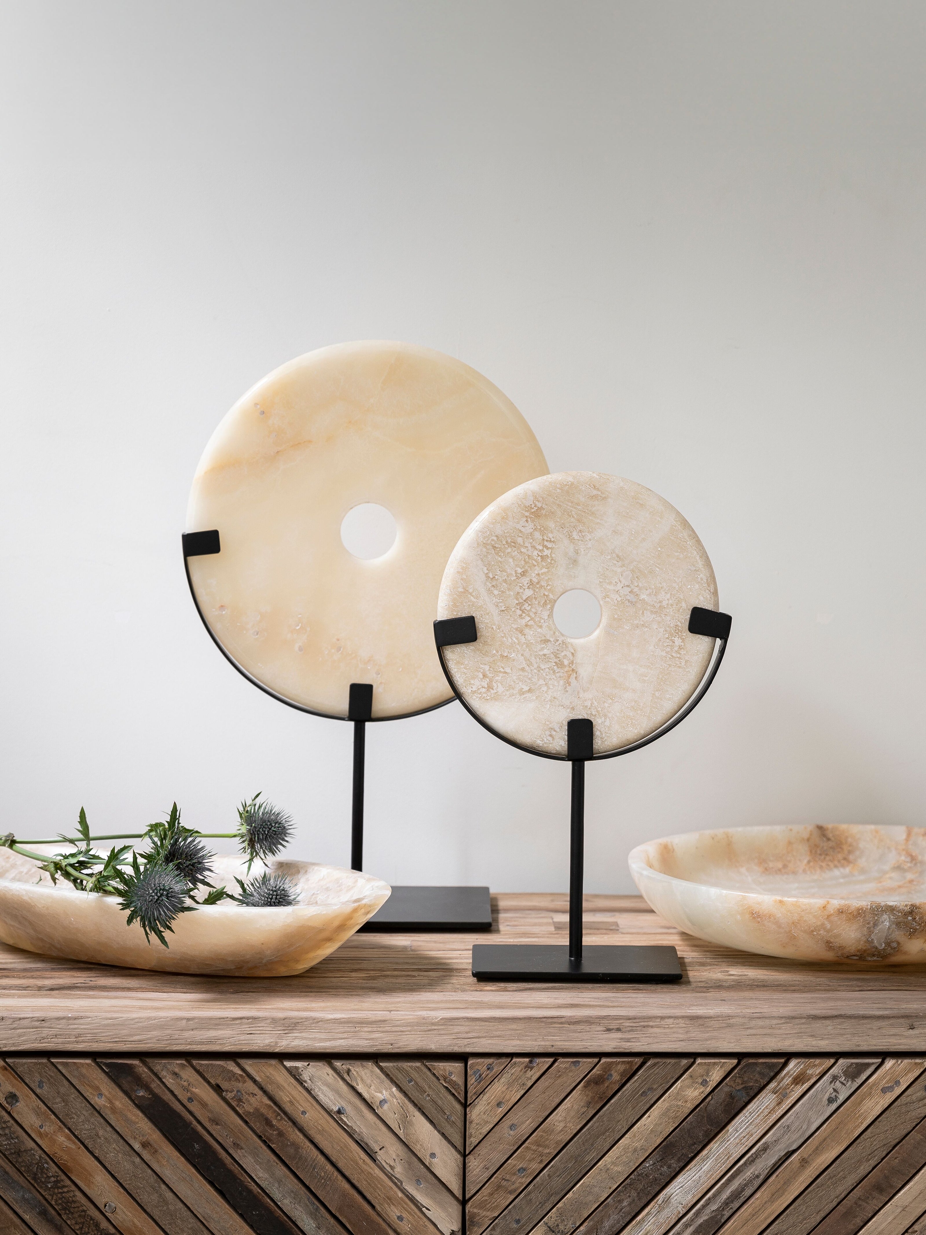 Candle holder Cheese Stone