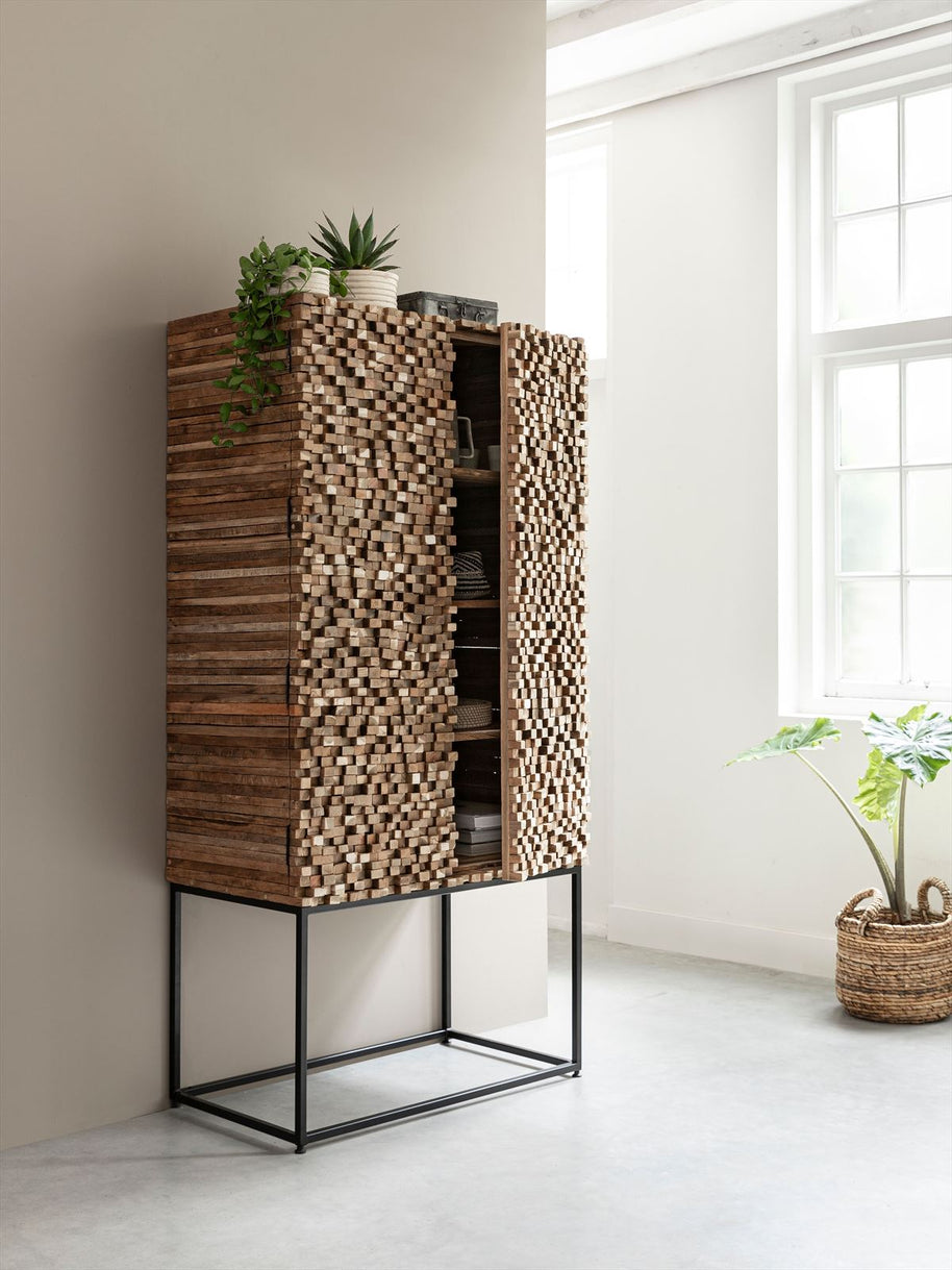 Cupboard Sticks, 2 doors and 6 shelves