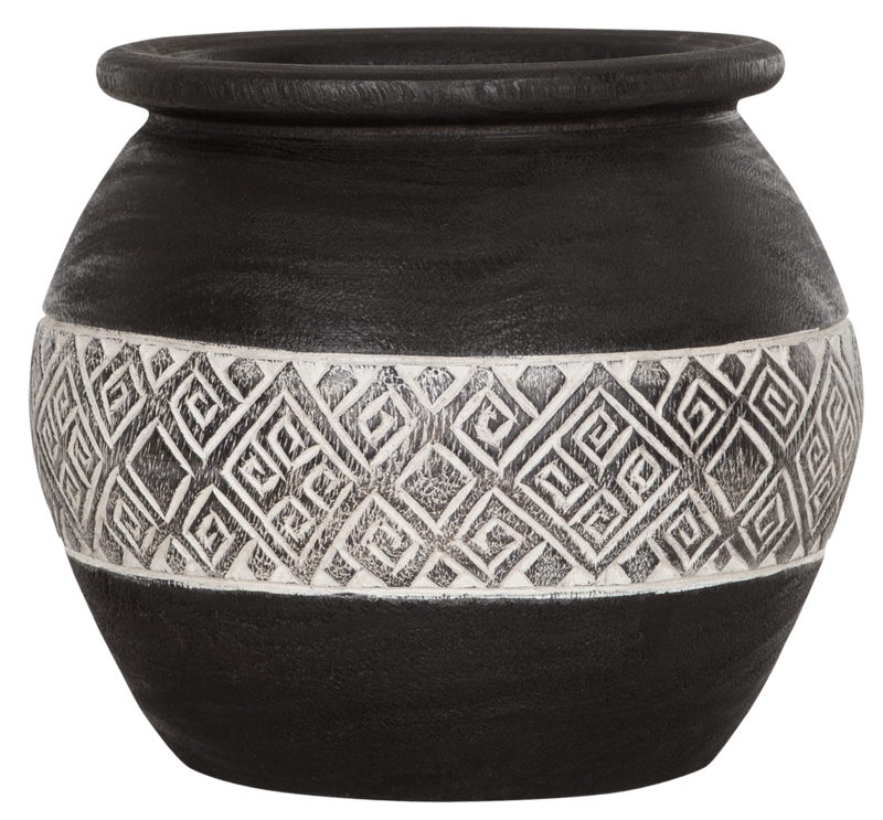 ML 430848 Tribal vase large black 1 8195011314964