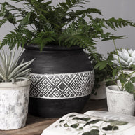 ML 430848 Tribal vase large black sf1 DTP 14382511944408