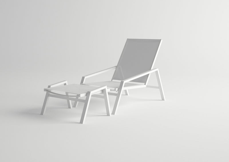 Pulvis Lounge Armchair & Foot Stool