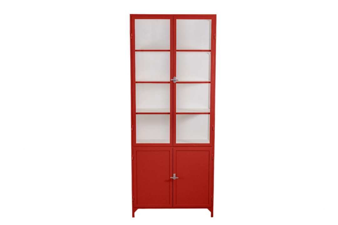 Slim Metal Cabinet with Two plus Two Doors HC4D0DW1