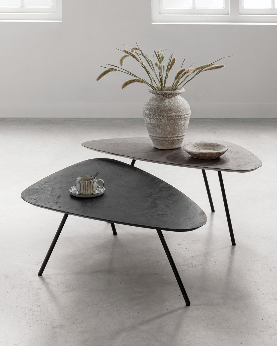 Coffee table Plectro Earth, set of 2