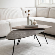 Coffee table Plectro Earth, set of 2